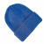 Angora Blend Ribbed Beanie Hat - Blue