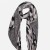 Asymmetric Blanket Scarf - Black & Grey