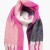 Block Colour Scarf - Pink & Black