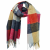 Check Squares - Multi Red Scarf