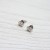 Sterling Silver Diamante Heart Stud Earrings