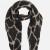 Giraffe Scarf - Black & Camel