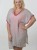 Grey Kaftan - Pink Trim