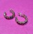 Jewelled Semi Hoop Earrings - Multi