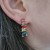 Jewelled Semi Hoop Earrings - Multi