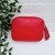 Tassel Zip Leather Bag - Red