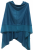 Lightweight Poncho - Peacock Blue