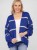 Metallic Stripe Cardigan - Blue