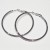 Plain Silver Hoop Earrings - 45mm