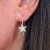 Rock Star Hoop Earrings - Silver