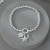 Star Disc Beaded Bracelet - Silver