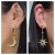 Star & Moon Statement Earrings - Gold