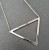 Triangle Necklace - Silver