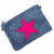 Woven Star Bag - Blue & Pink