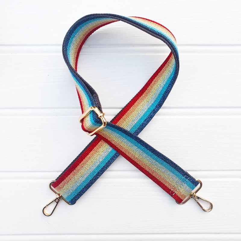 rainbow bag strap